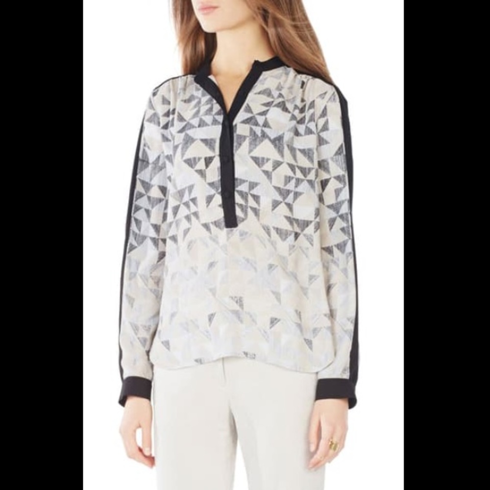 BCBGMAXAZRIA Marteena Georgette Blouse Nordstrom
